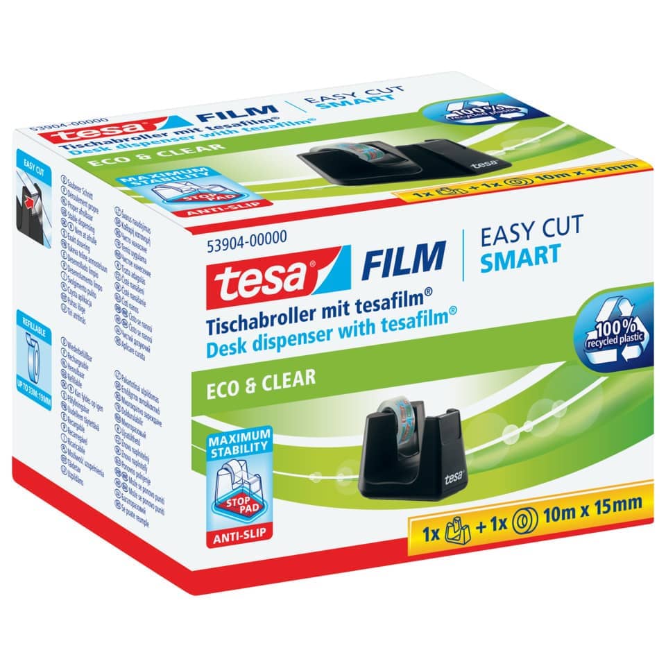 Tischabroller, tesa Film, Desk dispenser, Kunststoff, Anti‑Slip