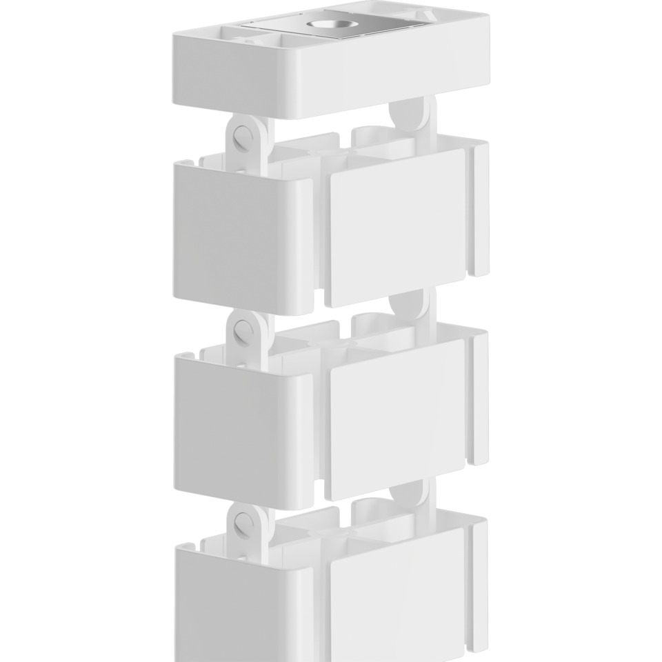 Organizer, Wandregal, Modular, Weiss, Stapelbar