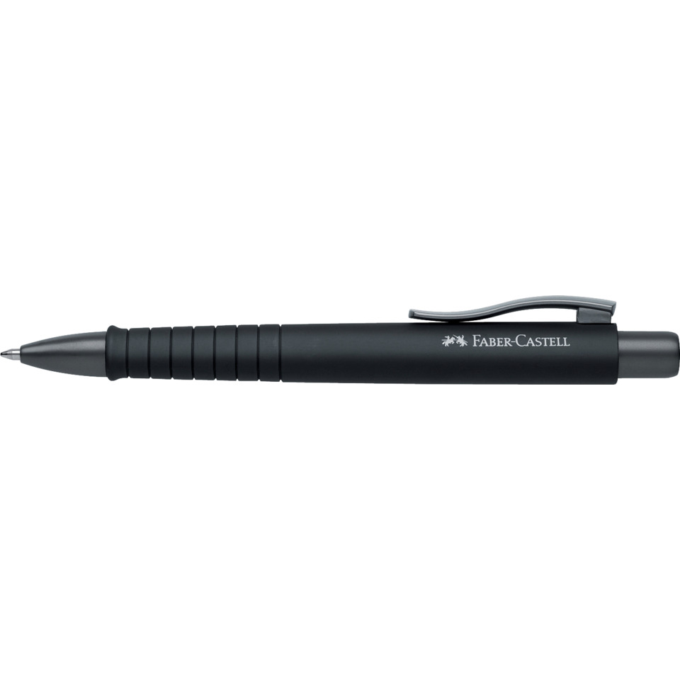 Kugelschreiber, Füller, schwarz, Clip, Faber-Castell