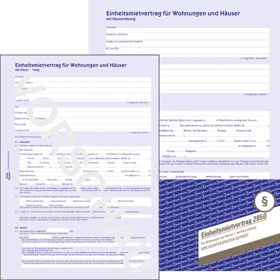 Papiertyp, Formular, Mietvertrag, Wohnung, Haus