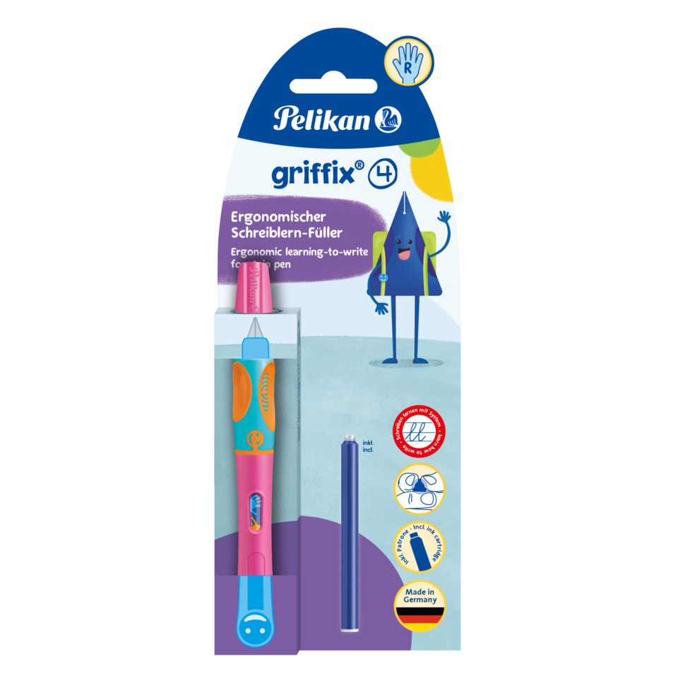 Ergonomischer Stiftefüller, Schreibfüller, Griffix4, Ergonomisch, Kunststoffstift