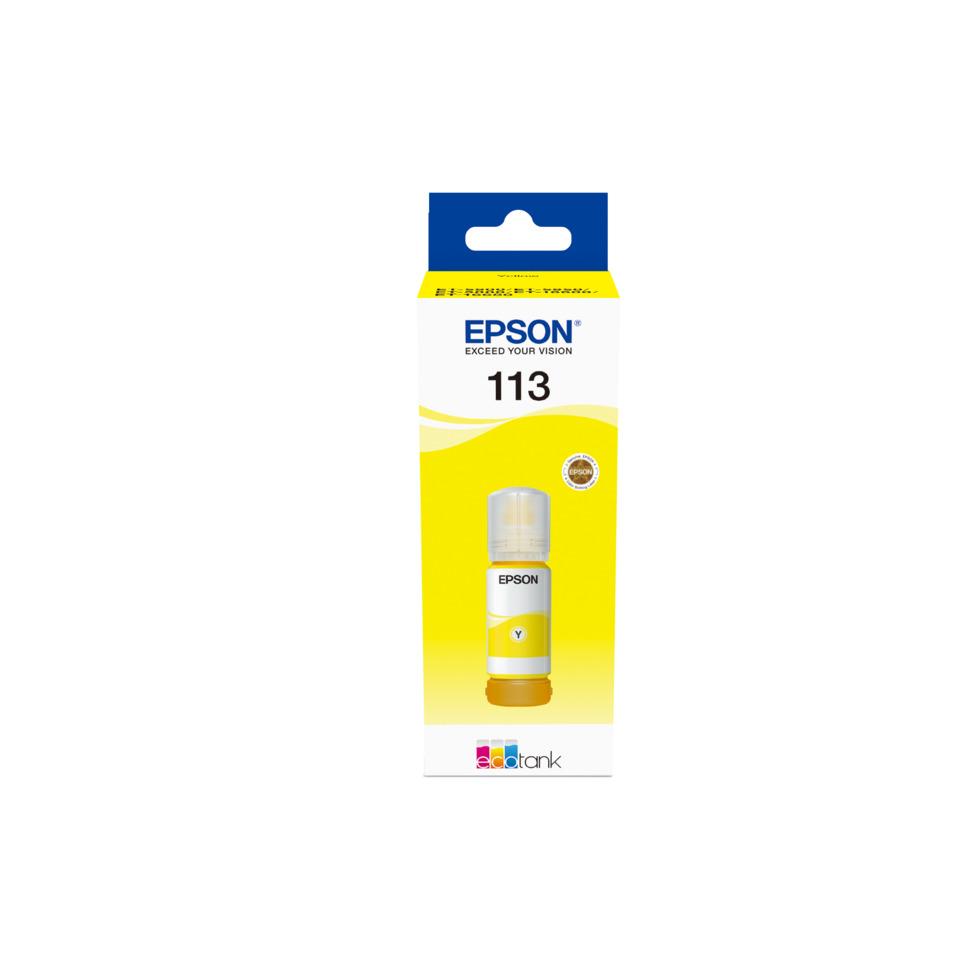 Tintenpatrone, Hoffmann, EpsoN 113, Yellow, Druckertinte, Tintenpatrone, Tintenbehälter, Epson 113, Gelb Tintenpatrone, Tintenflasche