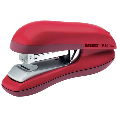 Flachheftgerät F30, 30 Blatt, Einlegetiefe 55 mm, rot RAPID 23256502