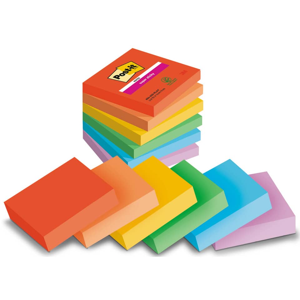 Post-it, Notizblöcke, Sticky Notes, Schreibwaren, Mehrfarbig