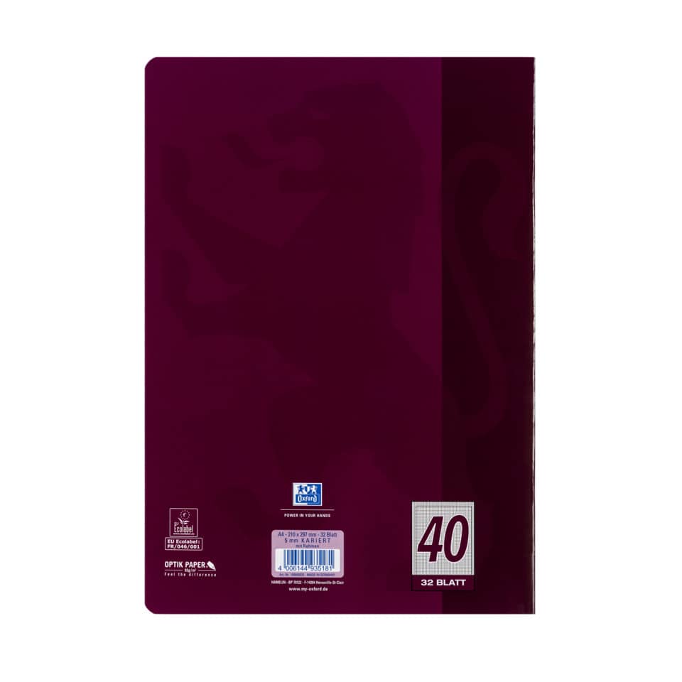 A4-Ordner, Kartenordner, Papier, Bordüre, 40-Blatt