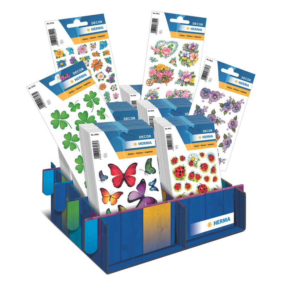 Sticker Frühling, sortiert im Display HERMA 3098