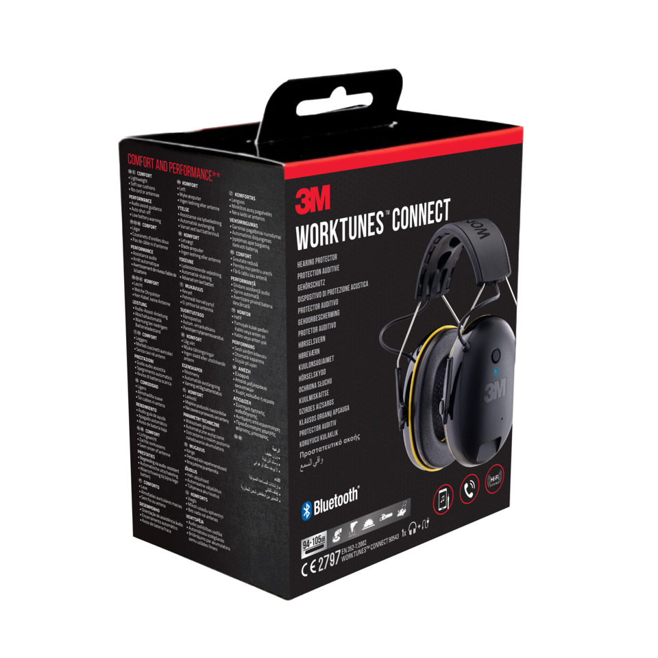 Kopfhörer, Over-Ear, Bluetooth, 3M, Werkuntes Connect