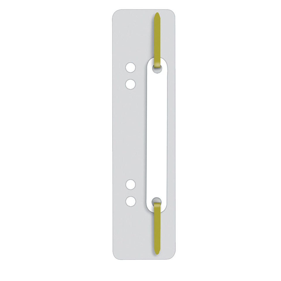 Heftstreifen mit Plastikdeckleiste, 34 x 150 mm, PP, 25 Stück, grau Q-CONNECT 2012500910