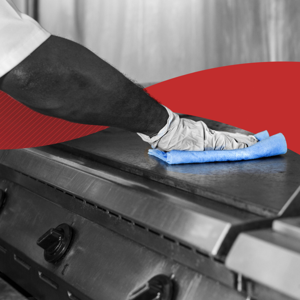 Grillreiniger, Handschuh, Metallgrill, Backblech, Küchengerät