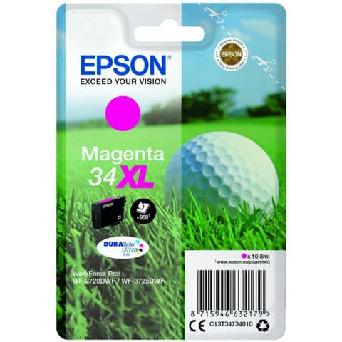 Inkjetpatrone Nr.34XL magenta EPSON C13T34734010
