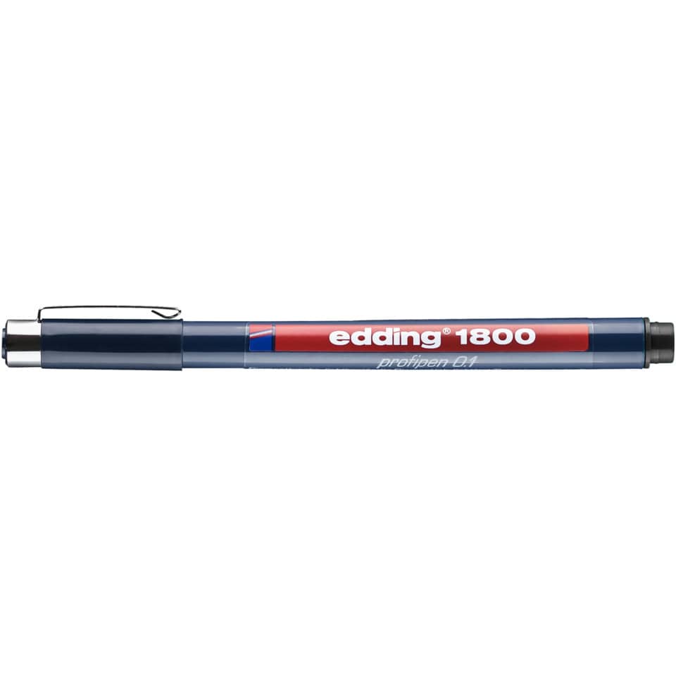 Marker, Whiteboard-Marker, blauer Korpus, rote Beschriftung, edding 1800