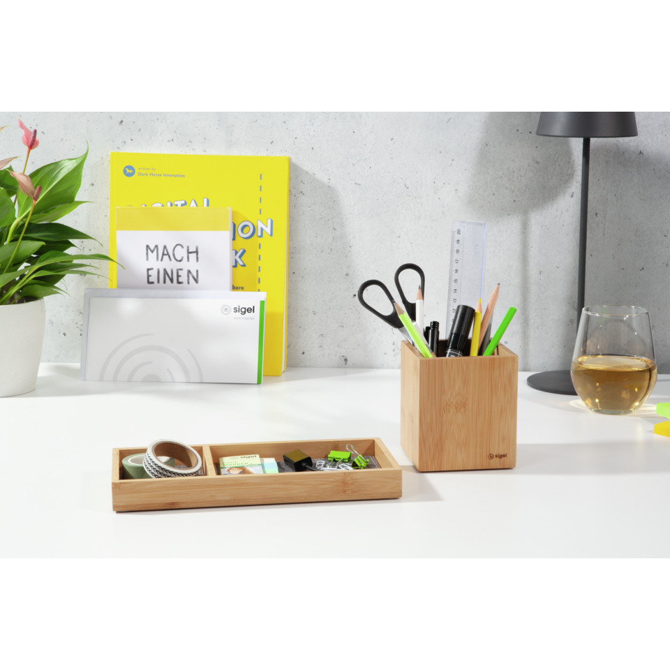 Schreibtisch-Organizer, Büromaterial, Holz, Kleinteile, Schreibtischzubehör