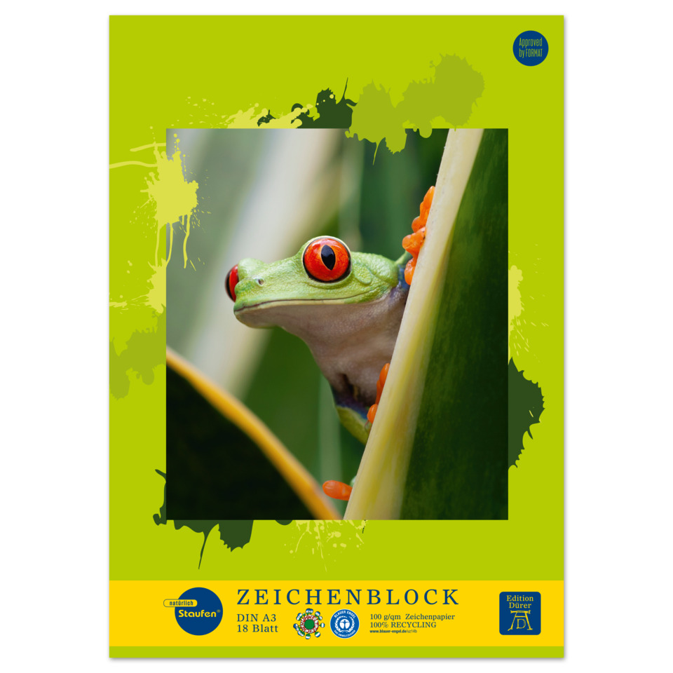 Frosch, rote Augen, grüner Frosch, Kletternd, Notizbuchumschlag