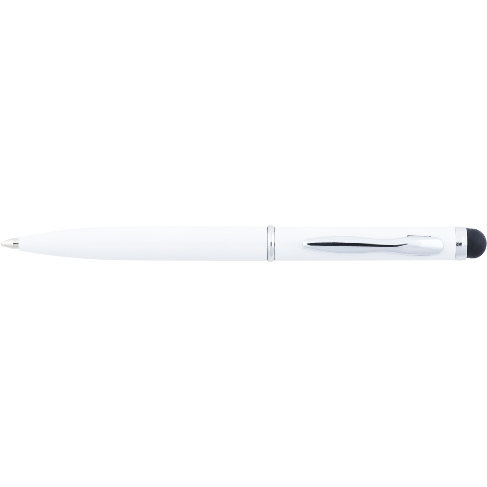 Kugelschreiber, Schreibgerät, Whiteballpen, Gummioberfläche, Rollenkugelschreiber