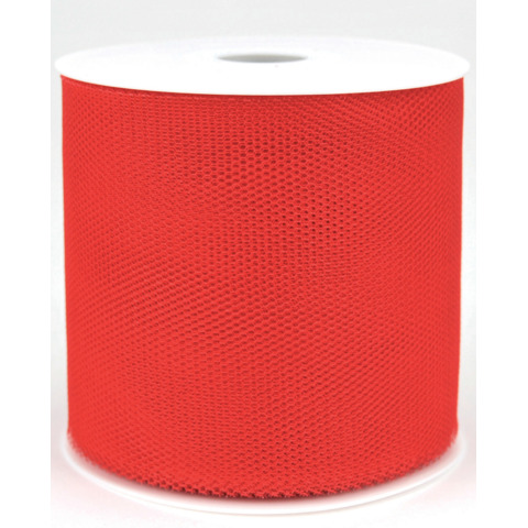 Zierband Tüll, 100mmx50m, rot GOLDINA 8498 10020 0050