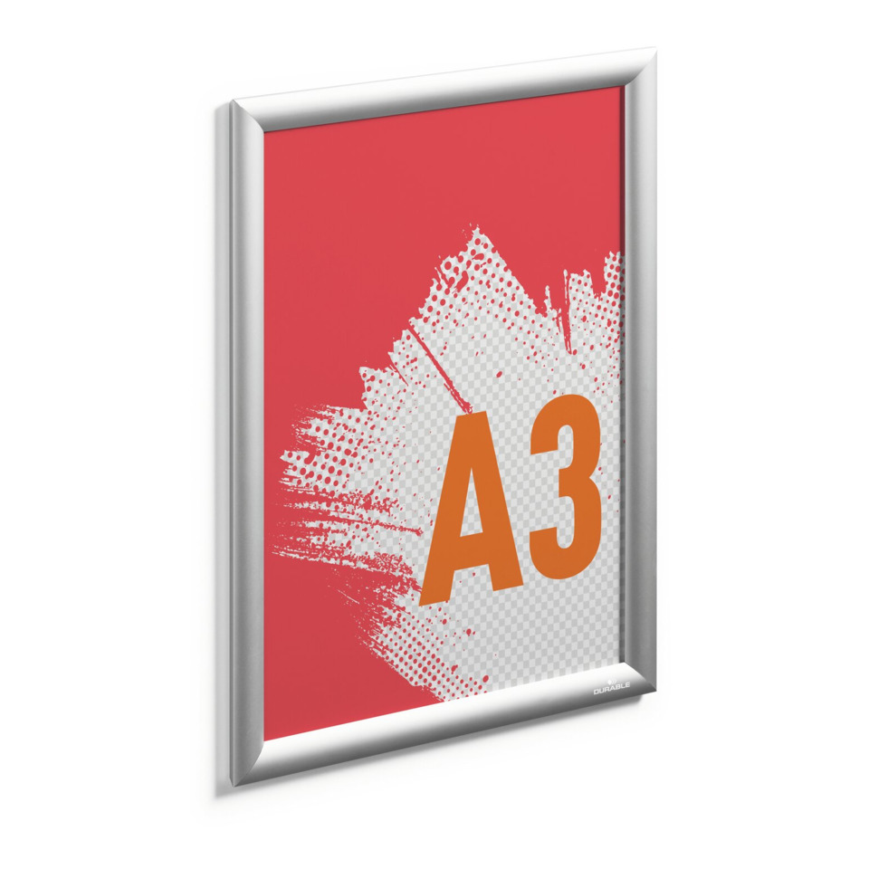 A3 Poster, Gerahmtes Poster, Rote Kunstdruck, Papierdruck, Hängebild