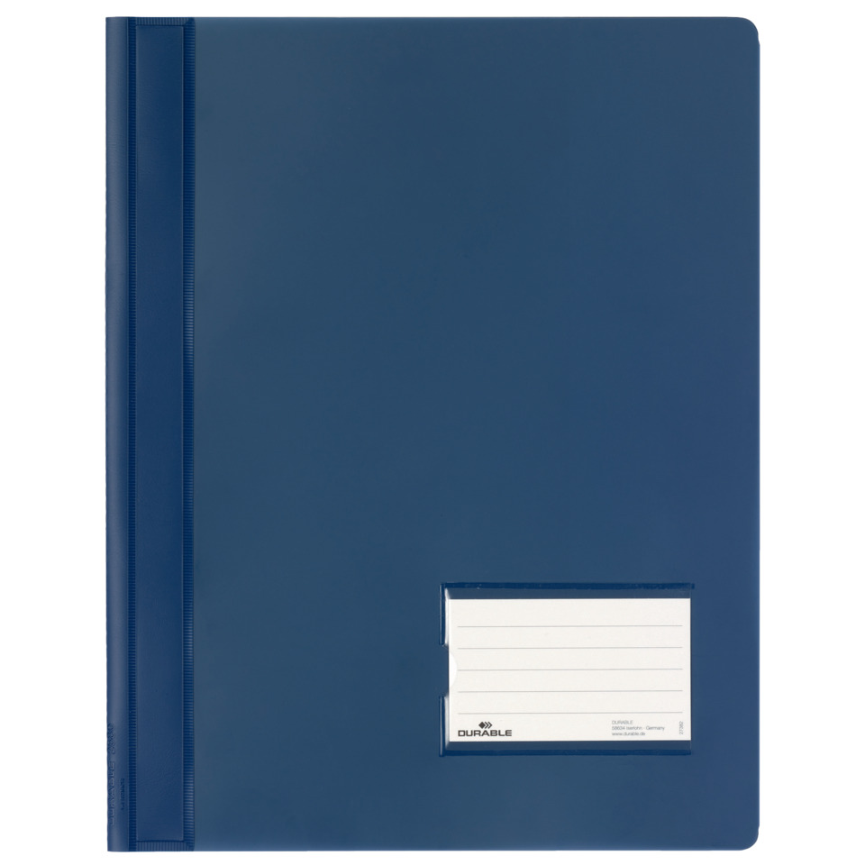 notebook, binder, ring binder, blue, pocket label