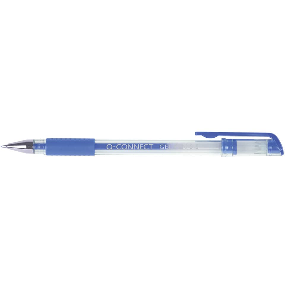 Kugelschreiber, Gelschreiber, Transparent, Blau, Clip-Design