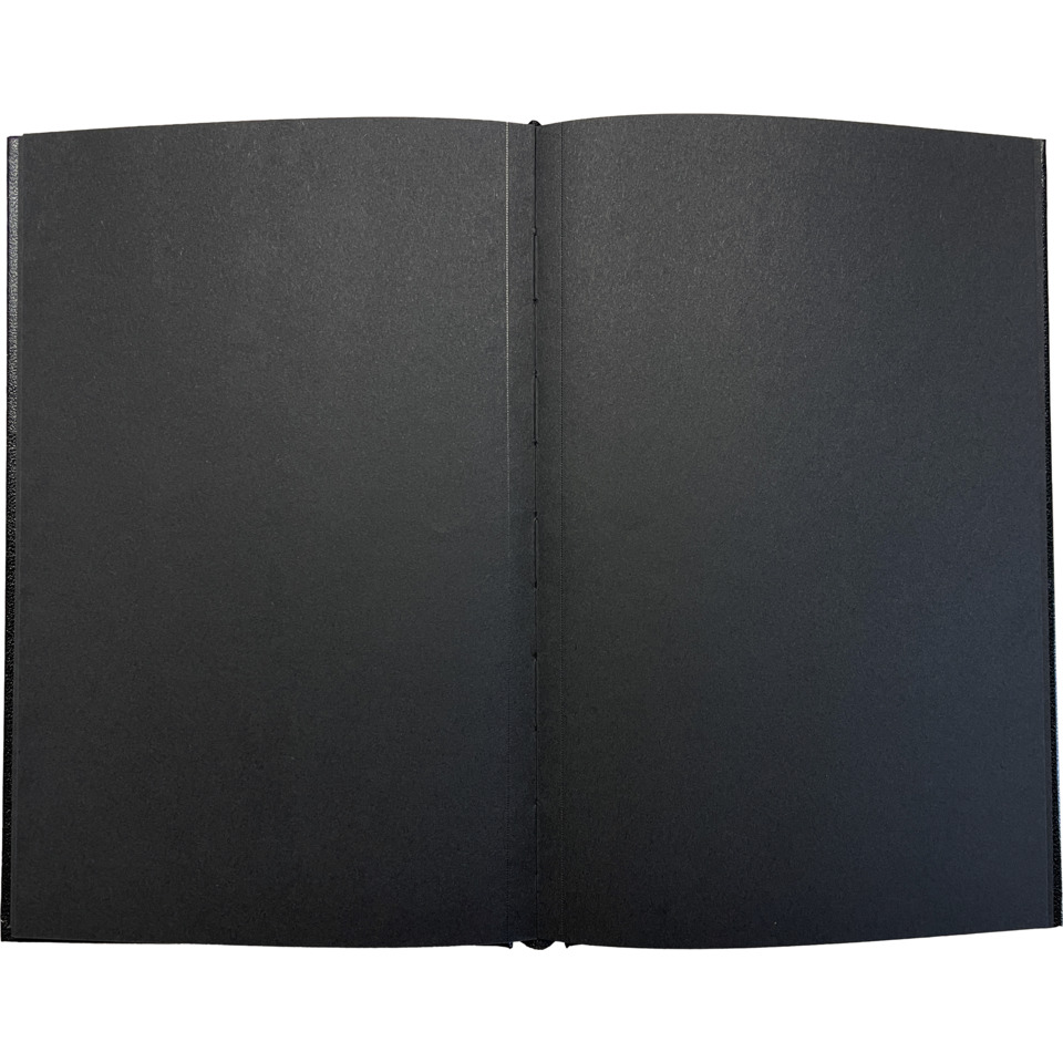notebook, schwarz, leeres notizbuch, offen, seiten
