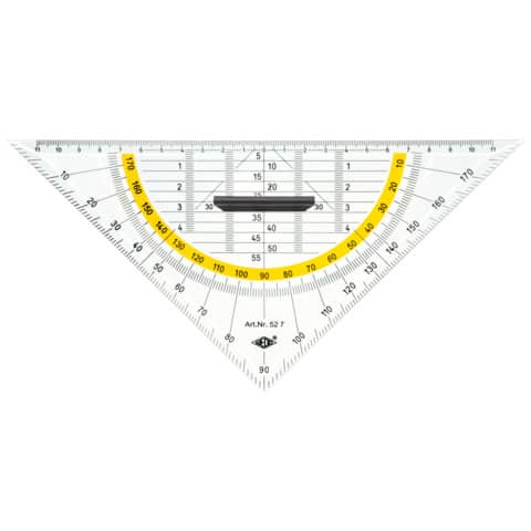 Geometriedreieck abnehmbarer Griff, 25cm WEDO 52 7