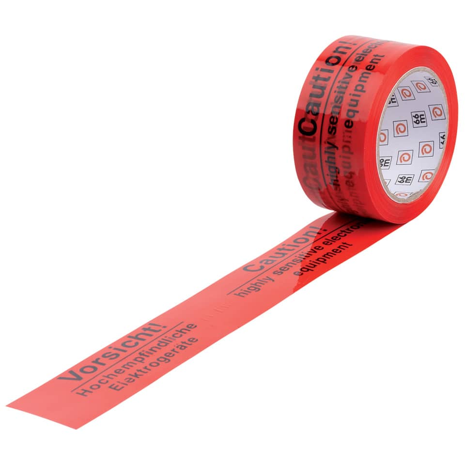 Warnband, Sicherheitsband, Warnband Rot, Etikettenrolle, Elektronikband