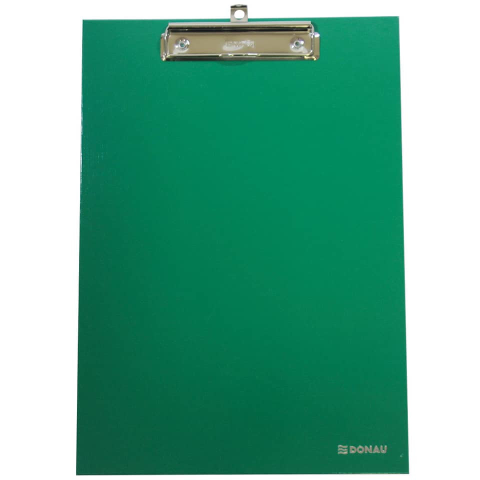 Clipboard, Clipboard sheet, Green, Metallclip, Donau Marke
