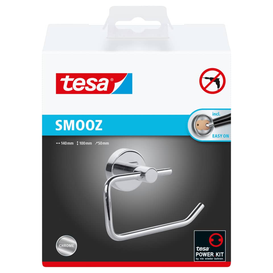Duschhaken, Wandhalter, Chrom, S-Form, Tesa SM00Z