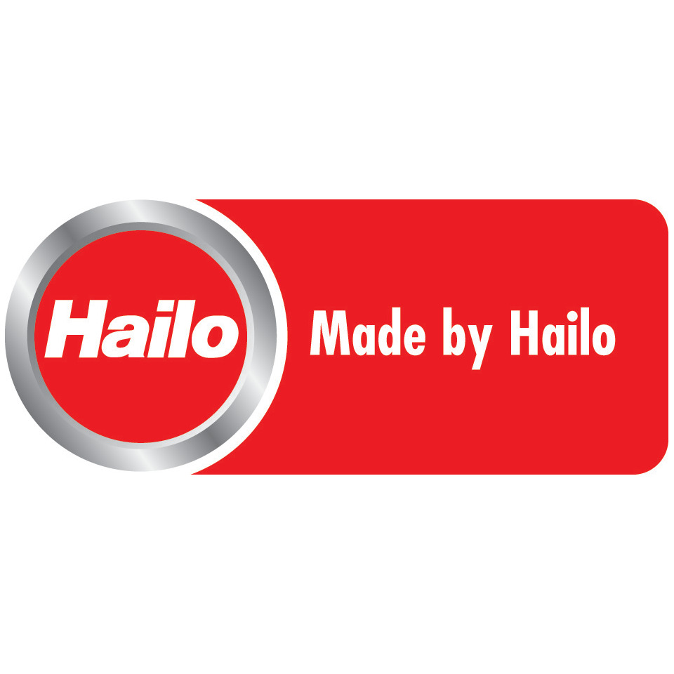 Logo, Hailo, Made by, rot, runder eckig