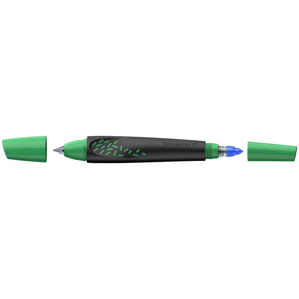 Textmarker, Korrekturmarker, Grün, Kappe abnehmbar, Schwarz-Grün