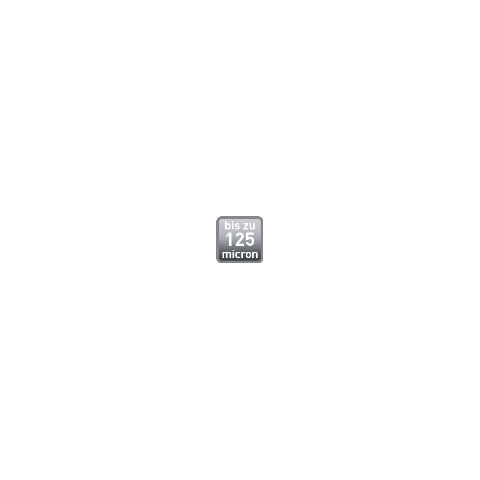 bis zu 125 micron, Feinschnitt, Micron, Gummi Pad, Kachel