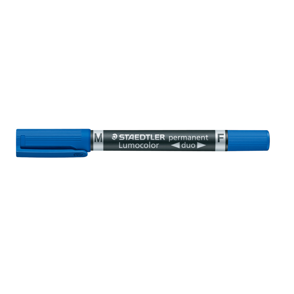Stift, Marker, Permanentmarker, Lumocolor, Blau
