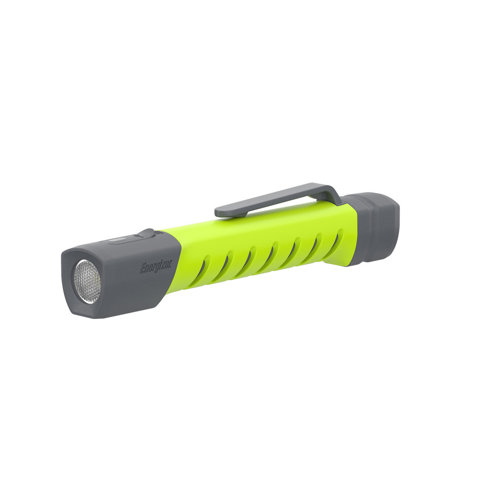 LED Taschenlampe, handlich, Neon-Grün, Griff, USB-Aufladung