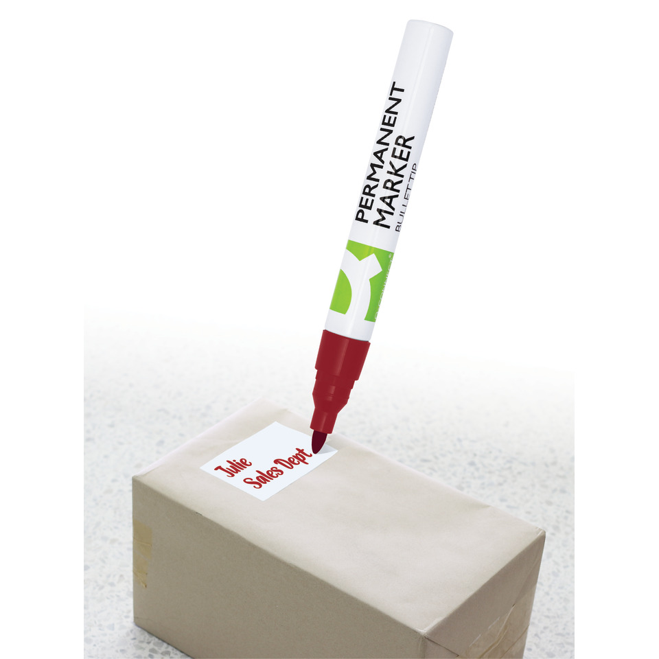 Permanentmarker, Marker, Rotmarker, Beschriftung, Kartonbox