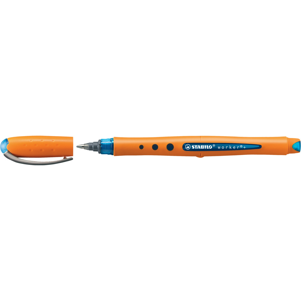 Präzisionsmesser, Rotationsschneider, Orangener Griff, ausziehbare Spitze, Stabilo