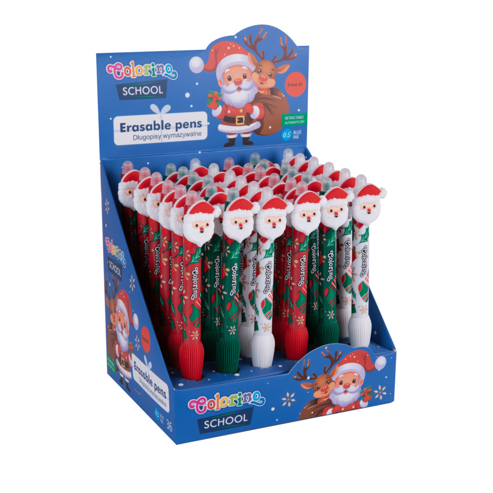 Erasable pens, Buntstifte, Weihnachtsedition, Weihnachtsmann, Riesenbox