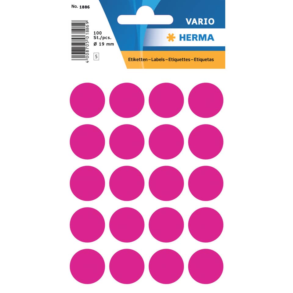Sticker dots, Pink circles, Purple dots, Aufkleber, Klebepunkte