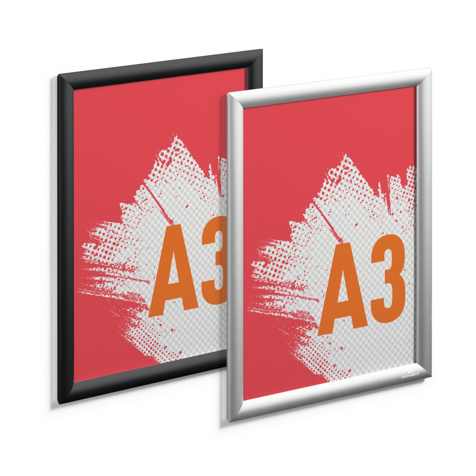 A3 poster, Roter Poster, Gerahmte Kunst, Grafikdruck, Doppelrahmen