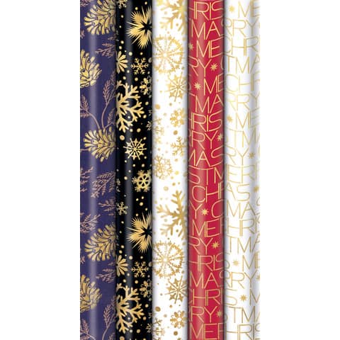 Weihnachts-Recyclingpapier Golden Glam sortiert. ZÖWIE 33052 525264