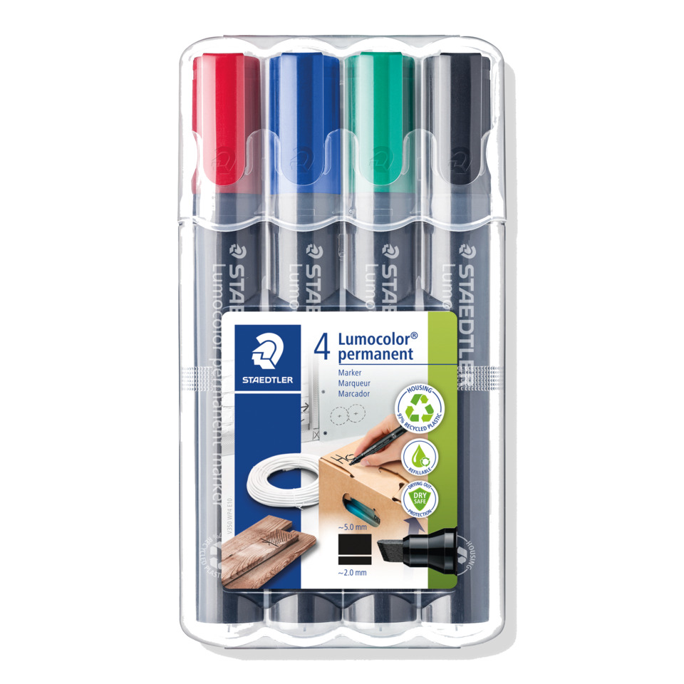 Marker, Permanentmarker, Lumocolor, Staedtler, Set