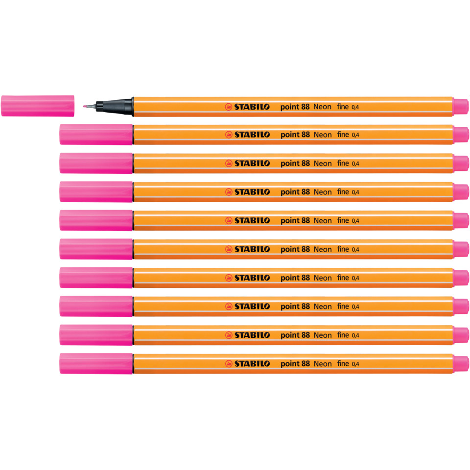 Texmarker, Marker, Neonpink, Orange, Stabilo funktionen, Marker, Neon, Pink, Orange, Feine Spitze