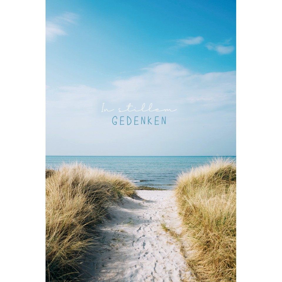 strand, sandweg, gräser, meer, text-gedenken