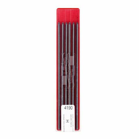 Minen - 2,0 x 120 mm Graphitminen - Gradation H, 12 Stück KOH-I-NOOR 4190-H
