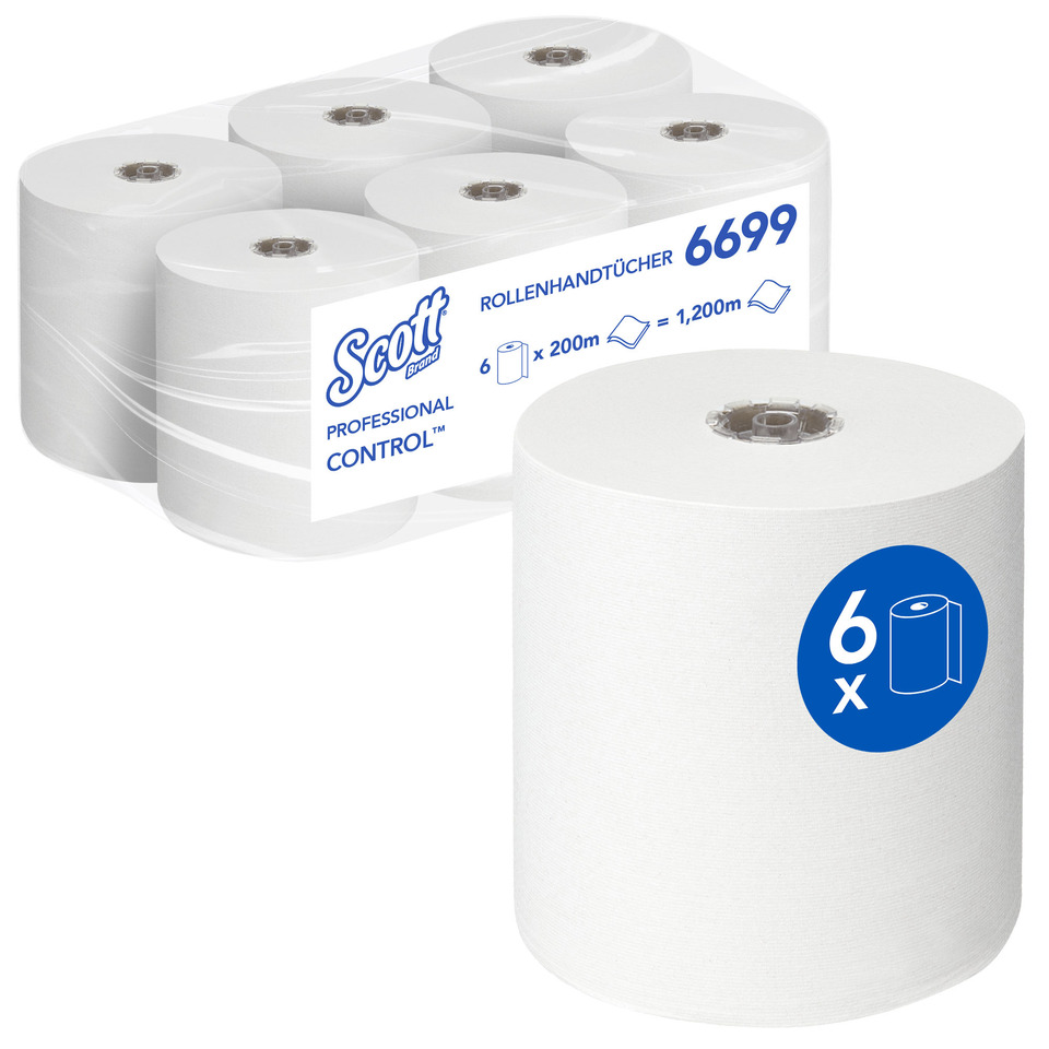 Klopapier, Rollenpapier, Wischtücher, 6er Pack, WC-Papier