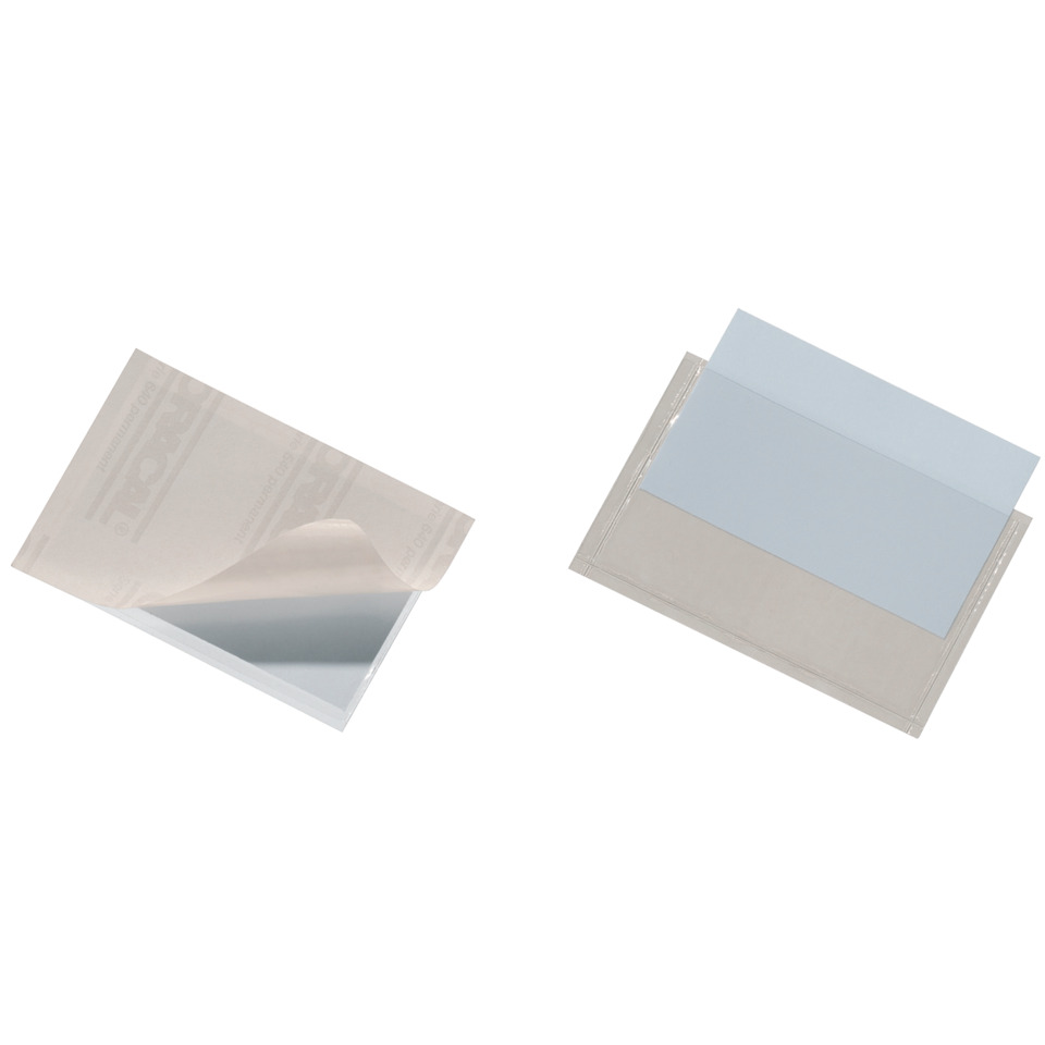 Filterpapier, Kunststoffkarte, Abziehetikett, Blauer Streifen, Klebeblatt