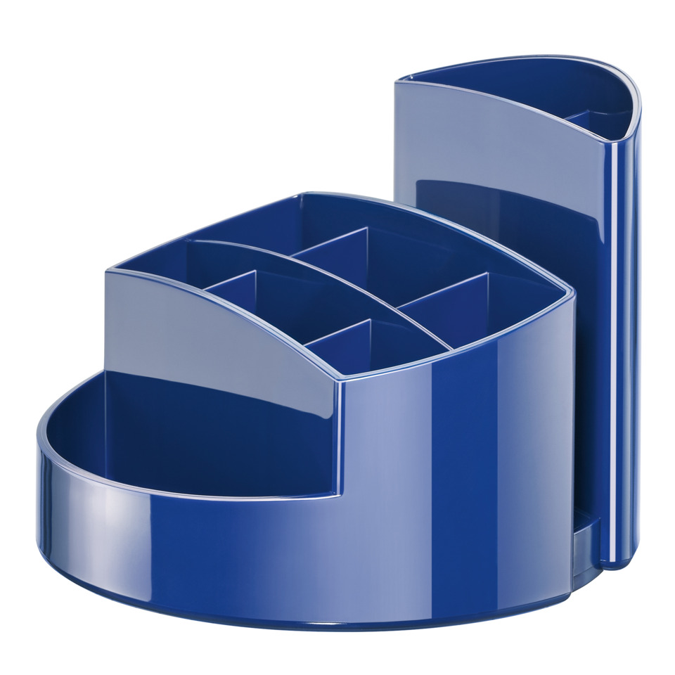 Schreibtisch-Organizer, Ordnerhalter, Ablage, Blau, Stifthalter