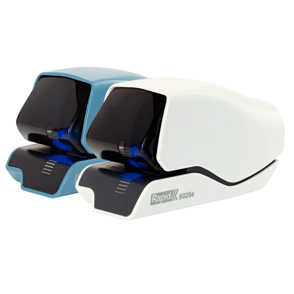 Etikettierer, Doppel-Scanner, Kassenscanner, Lichtblau/Weiß, Rapid 5025e