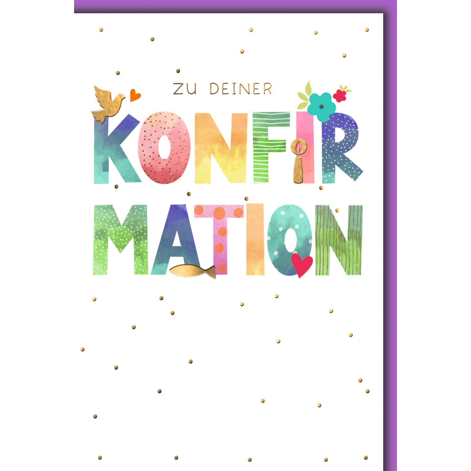 Kartenmotiv, KONFETTI, Konfettination, MOTIV, Feiertagskart