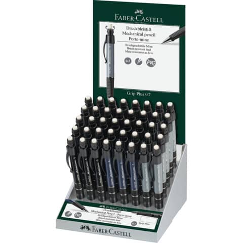Display Druckbleistift Grip Plus, 0,7mm, sortiert FABER CASTELL 130742