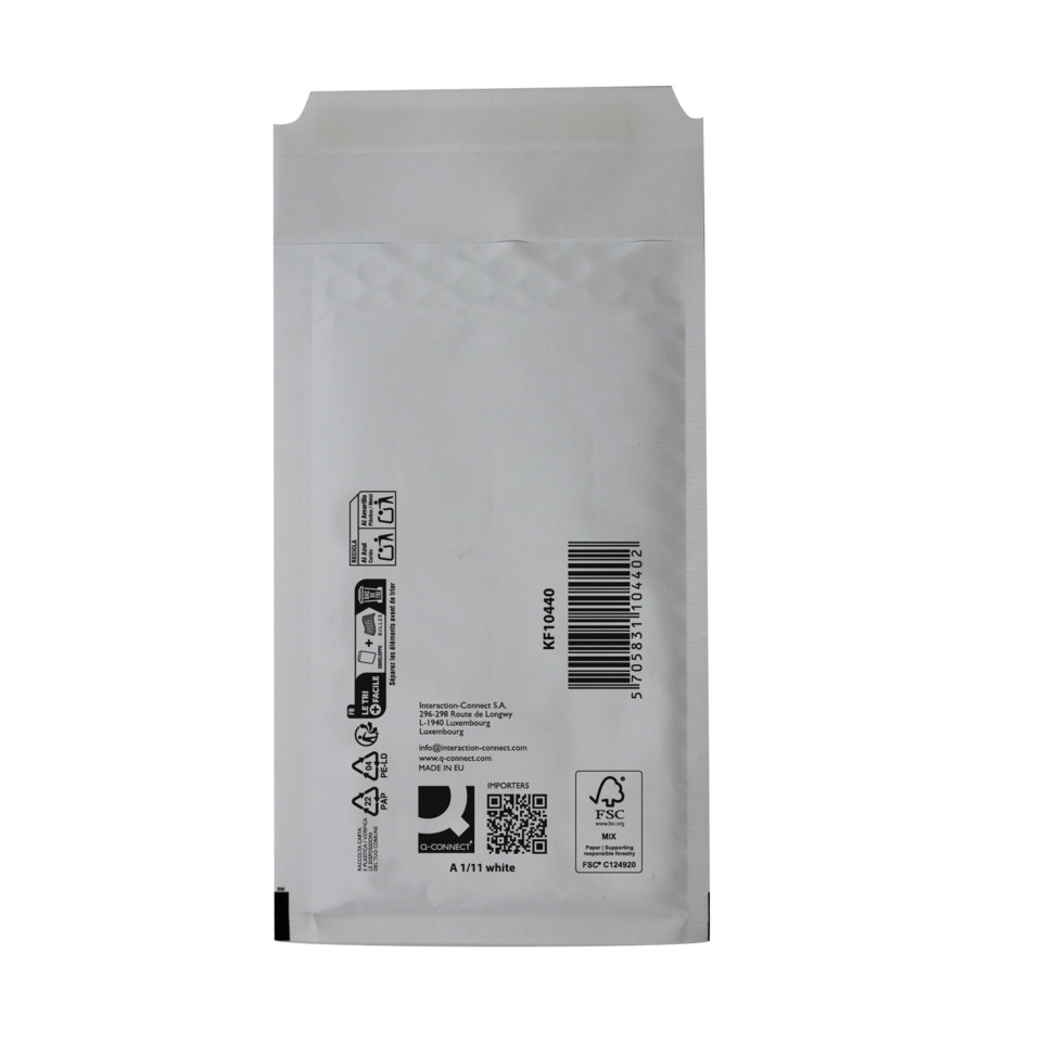 white bag, plastic pouch, sealed pouch, barcode, packaging