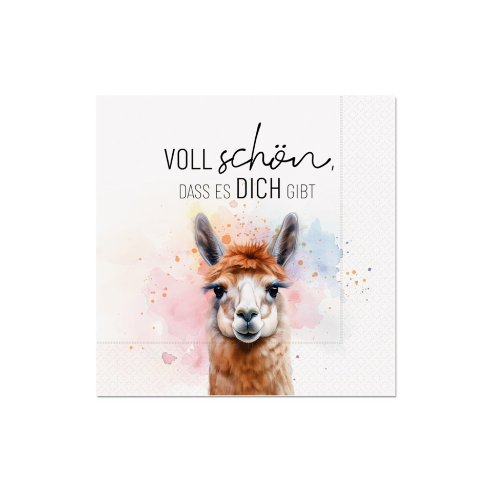 Katze?, Lama, Karte, Poster, Wanddeko